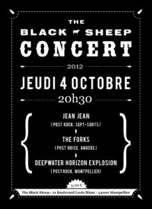 Affiche concert The Black Sheep 04-10-12