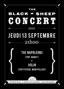 Affiche concert The Black Sheep 13-09-12