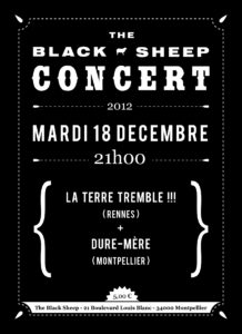 Affiche concert The Black Sheep 18-12-12