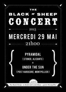 Affiche concert The Black Sheep 29-05-13