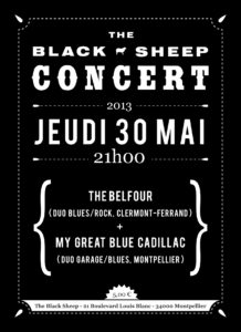 Affiche concert The Black Sheep 30-05-13