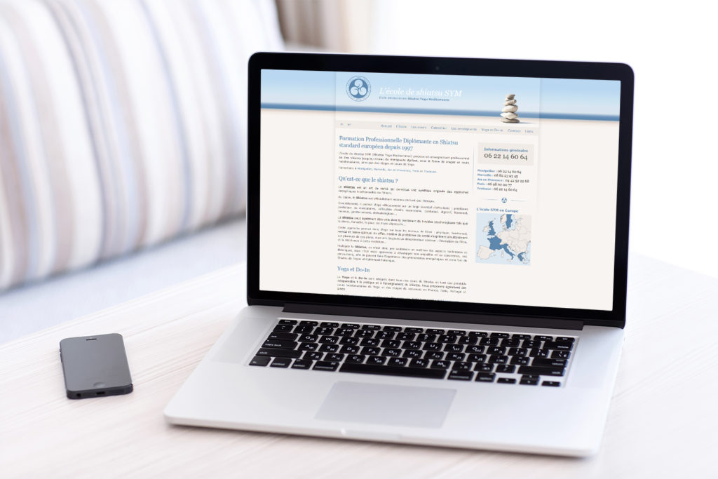 Site internet Shiatsu Yoga Mediterraneo