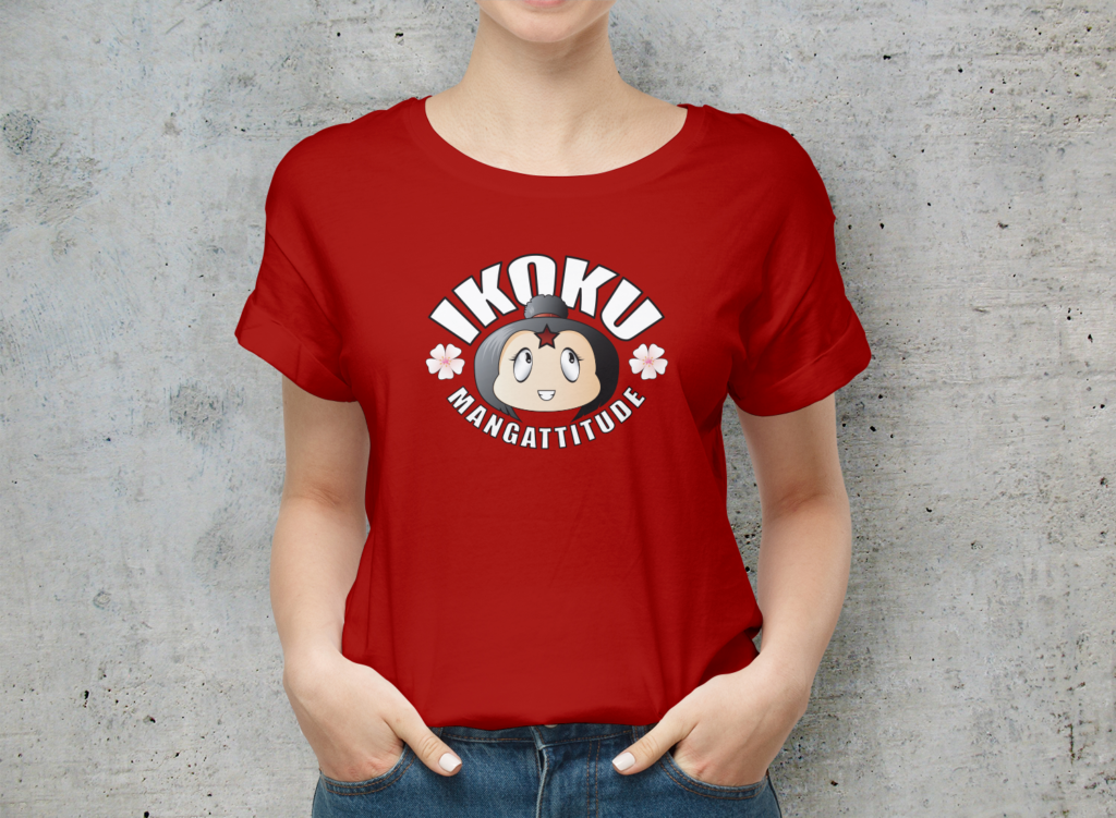 T-shirt femme rouge logo librairie Ikoku