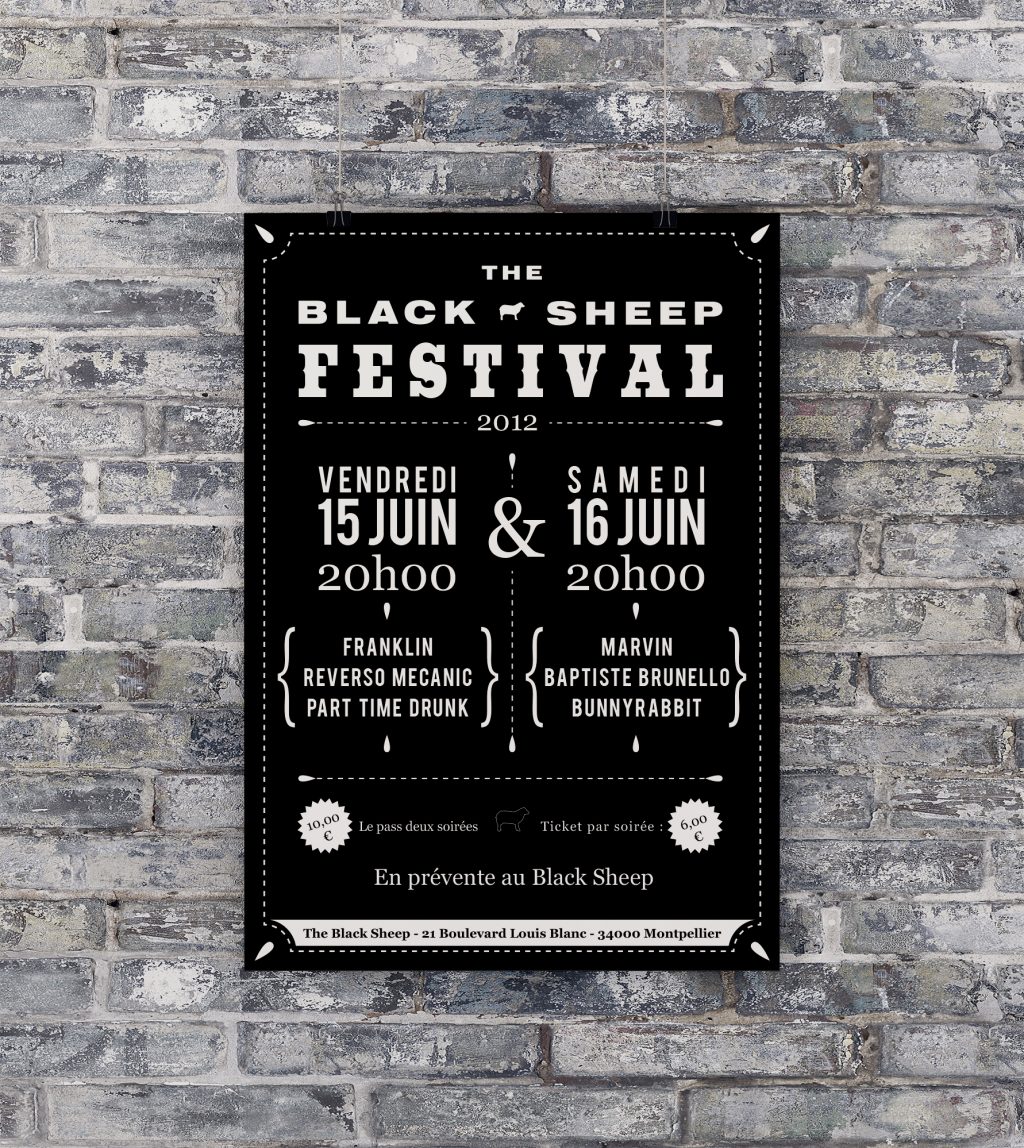Affiche The Black Sheep Festival n°1
